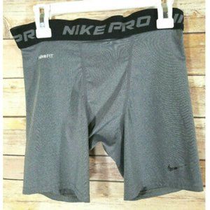 Nike Fit Dry Pro Boy's Gray Compression Shorts